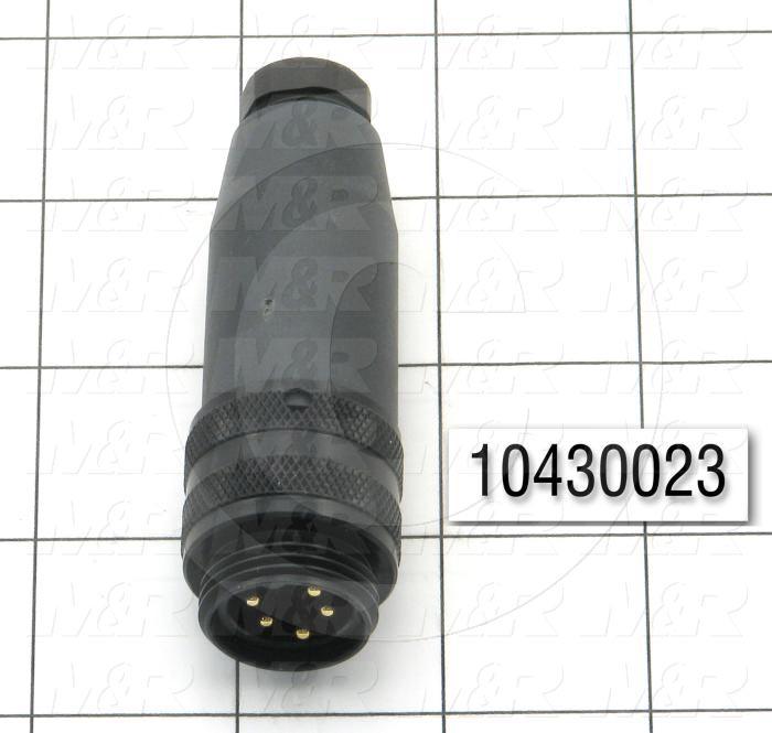Connector, Straight Plug, Male, 5-Pin, TWISTLOCK Terminal, 5.08MM, 250V, 9A
