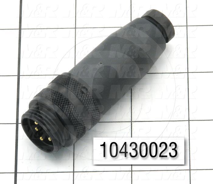 Connector, Straight Plug, Male, 5-Pin, TWISTLOCK Terminal, 5.08MM, 250V, 9A