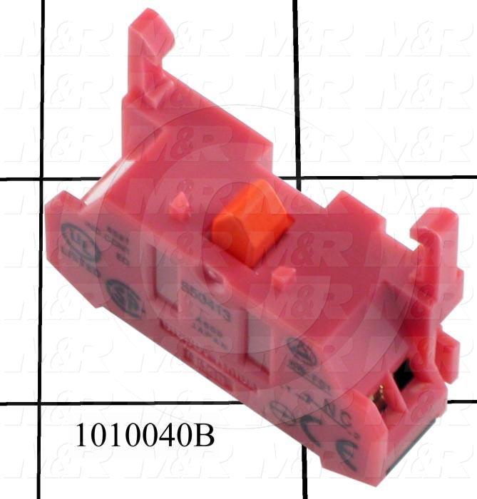 Contact Block, 1 NC, Fingersafe Terminals
