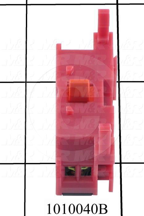 Contact Block, 1 NC, Fingersafe Terminals