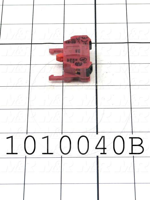 Contact Block, 1 NC, Fingersafe Terminals