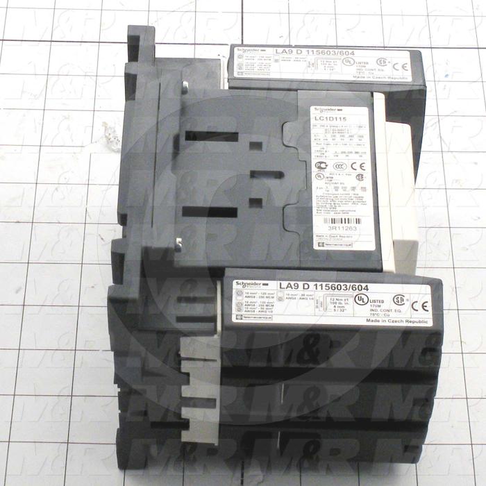 Contactor, 2 Poles, 120VAC Coil, 120A, 600VAC, Screw Terminal Connection