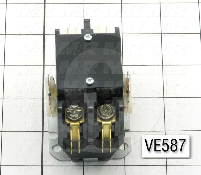 Contactor, 2 Poles, 240VAC Coil, 25A