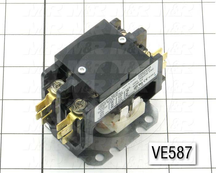 Contactor, 2 Poles, 240VAC Coil, 25A