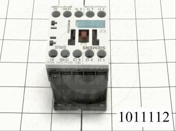 Contactor, 3 Poles, 120VAC Coil, 20A, 3 HP @ 3PH 200VAC, 575VAC, 7.5 HP @ 3PH 460VAC, 1 NO Contacts, Screw Terminal Connection