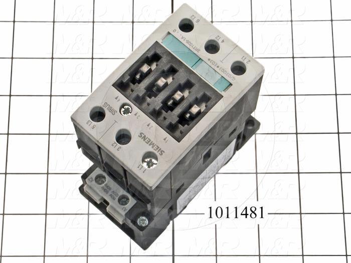 Contactor, 3 Poles, 120VAC Coil, 55A, 10 HP @ 3PH 200VAC, 575VAC, 30 HP @ 3PH 460VAC, Screw Terminal Connection