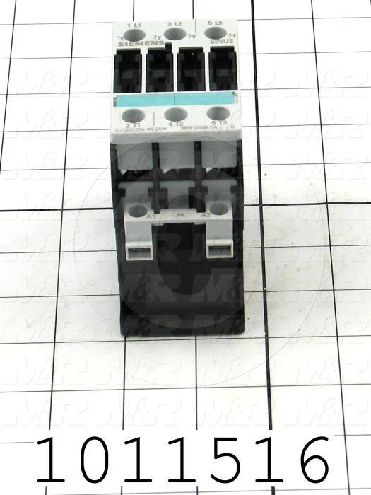 Contactor, 3 Poles, 240VAC Coil, 55A, 10 HP @ 3PH 200VAC, 575VAC, 30 HP @ 3PH 460VAC, Screw Terminal Connection