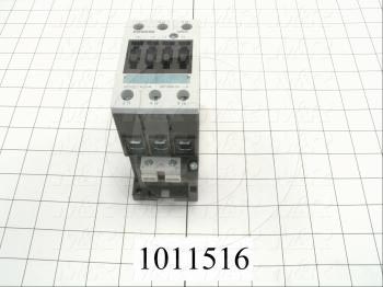 Contactor, 3 Poles, 240VAC Coil, 55A, 10 HP @ 3PH 200VAC, 575VAC, 30 HP @ 3PH 460VAC, Screw Terminal Connection