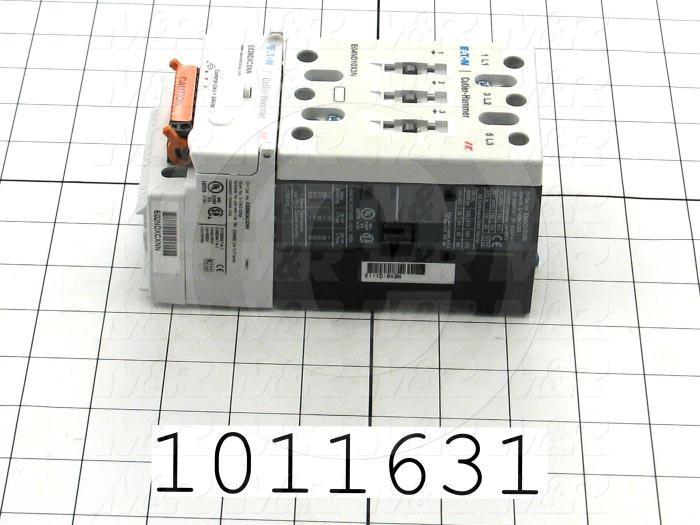 Contactor, 3 Poles, 24VDC Coil, 100A, 20 HP @ 3PH 200VAC, 575VAC, 50HP HP @ 3PH 460VAC, Screw Terminal Connection