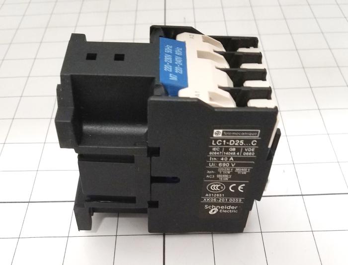 Contactor, AC CONTACTOR, 3 Poles, 120VAC Coil, 40A, 600VAC
