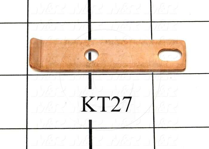 Contacts, Female Half, 0.50", 2.50", 0.063", Copper, Bus Bar, Used on Lamp Drawer Assembly