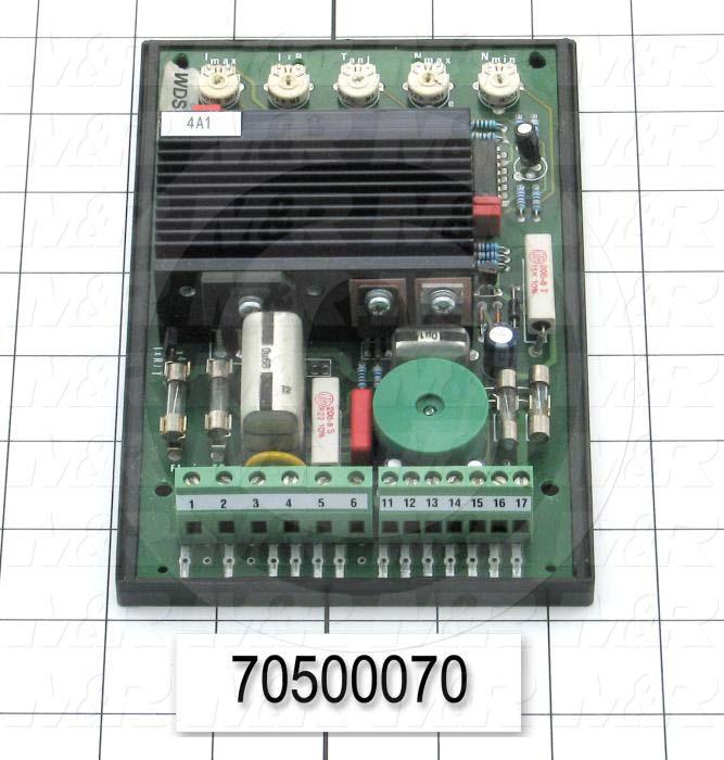 Control Board, Type WDS, Maximum Current 3.5A, With Dousing Motor Type KGOG 623, Used On Flocker