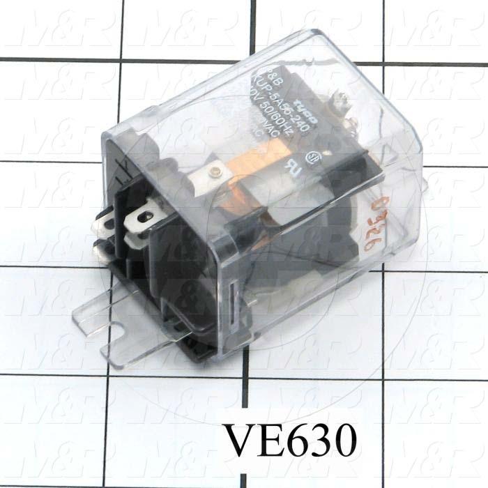 Control Relay, 1 Pole, 230VAC Coil Voltage, SPDT, 10A, 240VAC