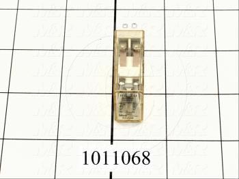 Control Relay, 2 Poles, 120VAC Coil Voltage, DPDT, with Indicator Light, 1A, 230VAC
