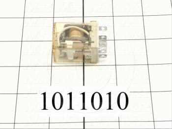 Control Relay, 2 Poles, 230VAC Coil Voltage, DPDT, with Indicator Light, 10A, 230VAC