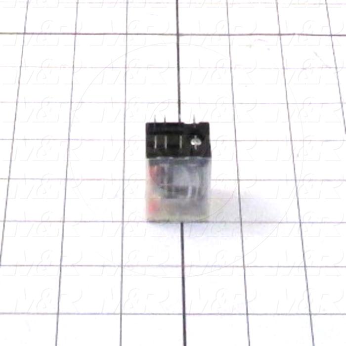 Control Relay, 2 Poles, 24VDC Coil Voltage, DPDT, 12A, 250V, Plug-in, Without Latch