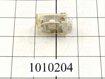 Control Relay, 2 Poles, 24VDC Coil Voltage, DPDT, 1A