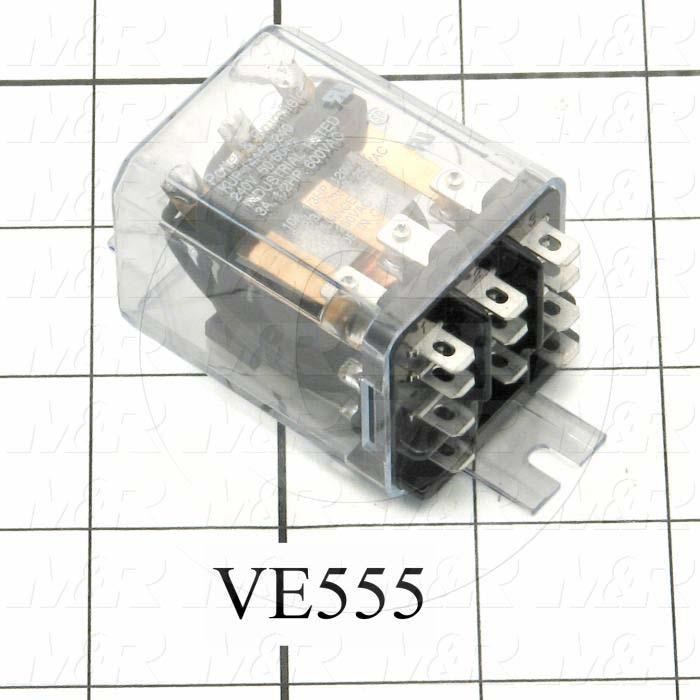 Control Relay, 240VAC Coil Voltage, 3PDT, 10A