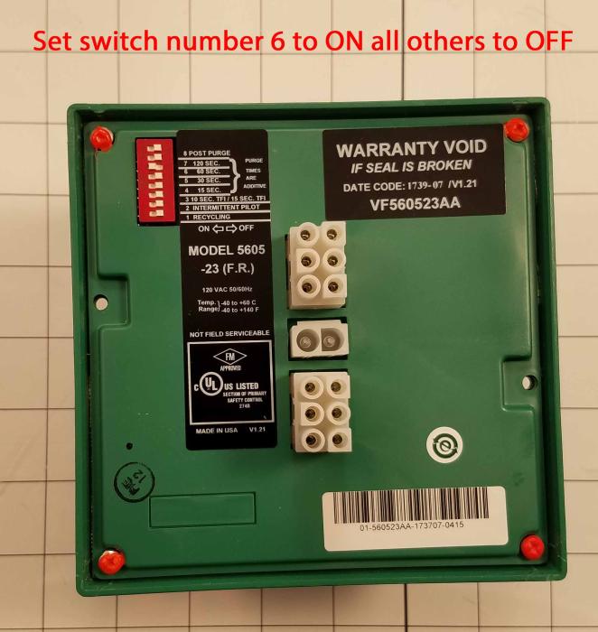 Controller Flame Safety, 120VAC