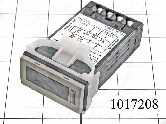 Counters, Total Counter, 6 Number of Digits, 12-24VDC, External and Manual Reset, Flush Mounting