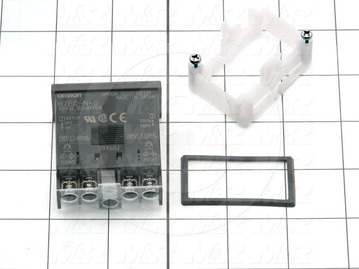 Counters, Total Counter, 8 Number of Digits, External and Manual Reset, Flush Mounting