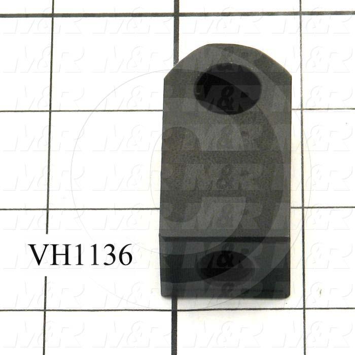 Cylinder Clevis, 7/16-20 Thread Size, 0.75 in. Width, 2.00" Length, 1/2" OD Pin Size