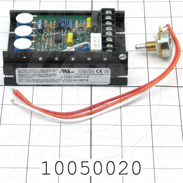 DC Drive, 1/8-1/2HP, 120/240V, 90/180VDC Output Voltage