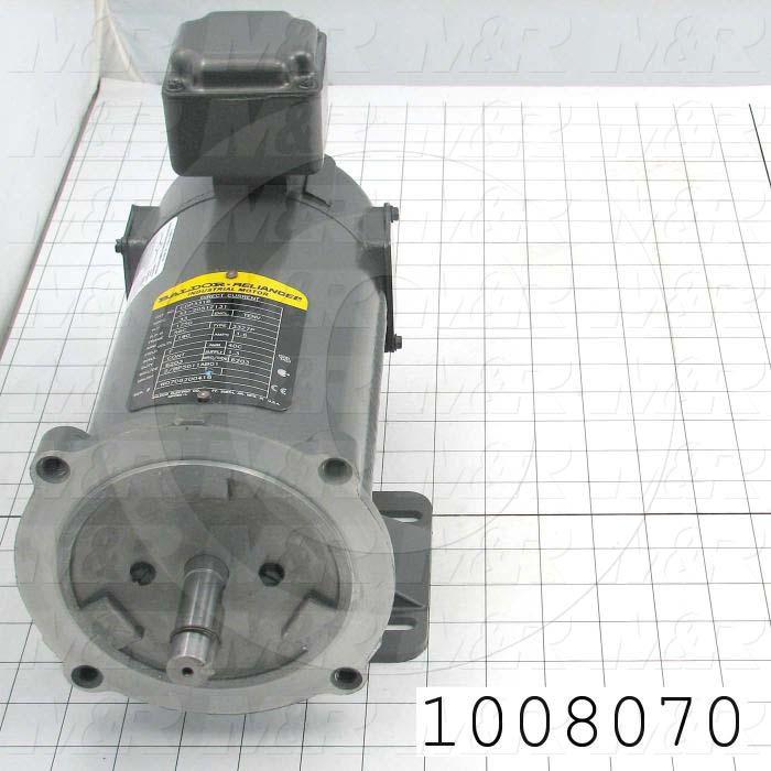DC Motor, 1/3HP, 56C Frame, 1750 RPM, 180VDC, 1.6A