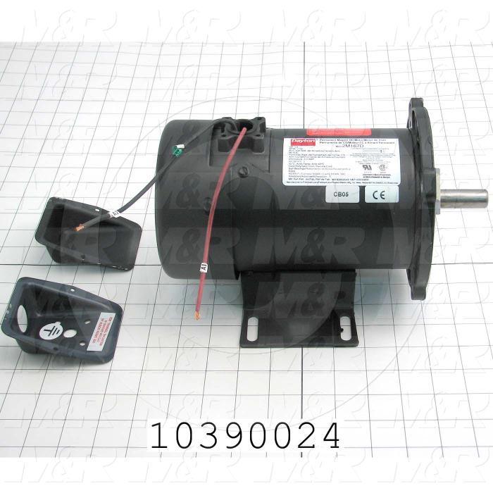 DC Motor, 1/4HP, 1725 RPM, 90VDC