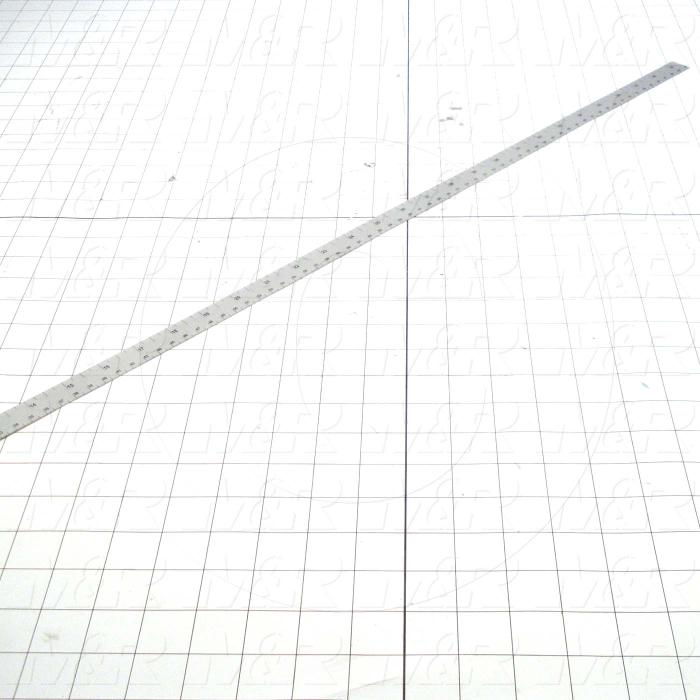 Decals & Documents, Lexan Ruler, 0" - 39 1/2" Size, Polycarb-Black - Silver