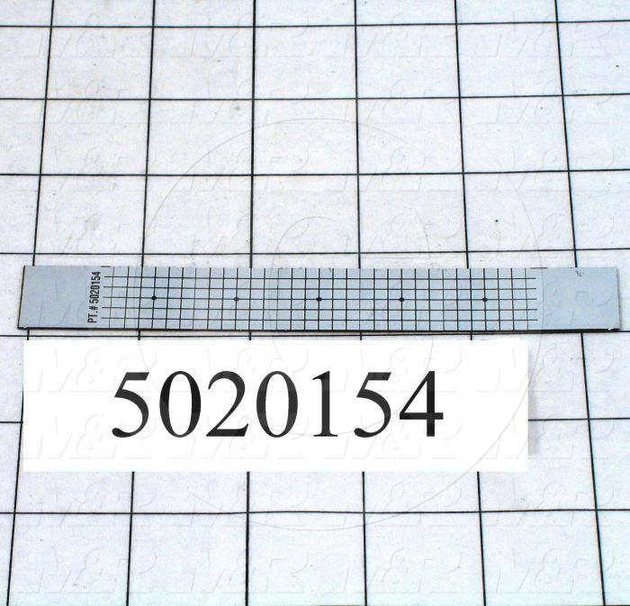 Decals & Documents, Registration Grid Label, 3/4" x 3/4" x 1/8" Size, Chrome Mylar