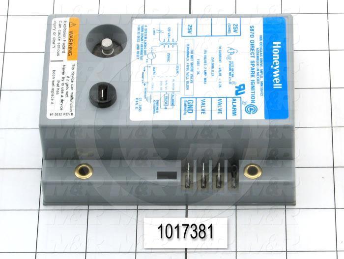 Direct Spark Ignition Module, 24VAC, 60Hz, 6 sec Lockout
