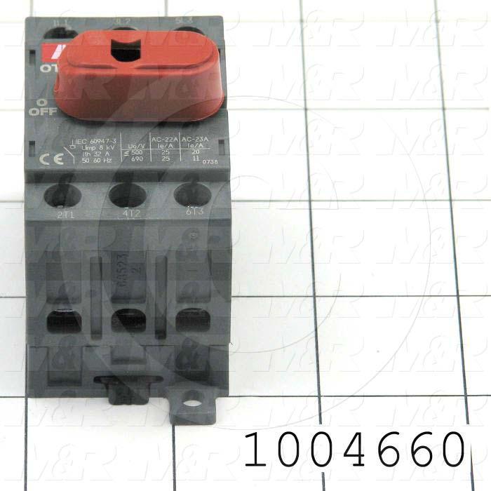 Disconnect Switch, 600VAC, 25A, 3 Poles