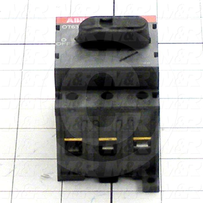 Disconnect Switch, 600VAC, 63A, 3 Poles