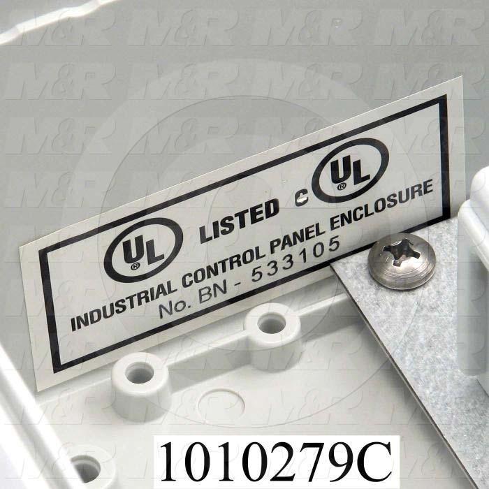 Disconnect Switch, Enclosed, Non Fusible, 600VAC, 125A, 1pole