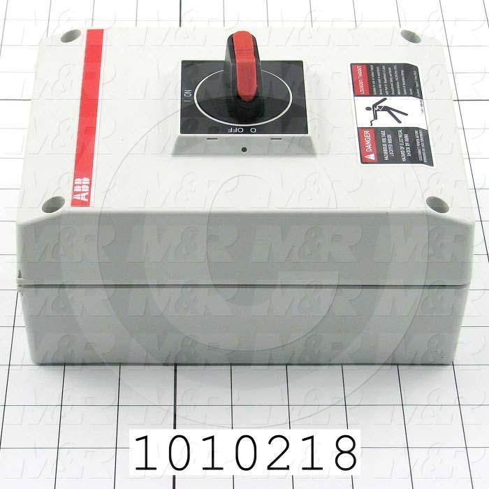 Disconnect Switch, Enclosed, Non Fusible, 600VAC, 80A, 3 Poles, Enclosure Type IEC IP65 Plastic / NEMA 3R&12