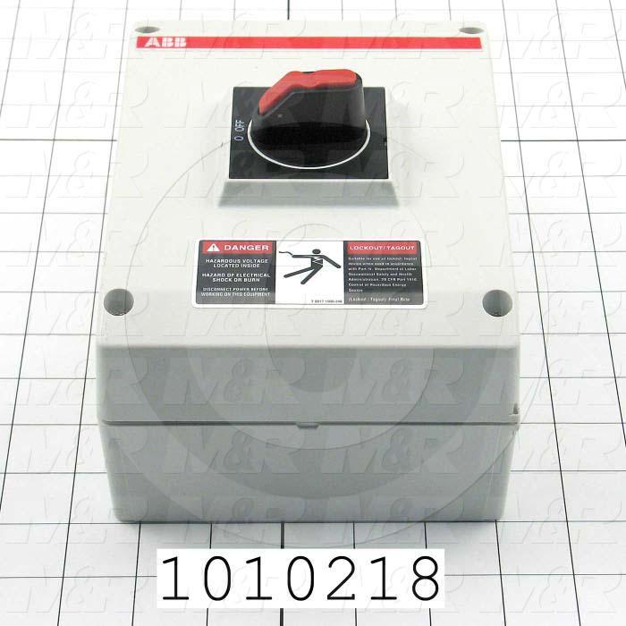 Disconnect Switch, Enclosed, Non Fusible, 600VAC, 80A, 3 Poles, Enclosure Type IEC IP65 Plastic / NEMA 3R&12