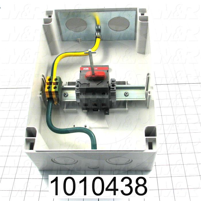 Disconnect Switch, Enclosed, Non Fusible, 600VAC, 80A, 3 Poles, Enclosure Type NEMA 3R/12