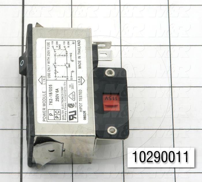 Disconnect Switch, Fusible, 115-250VAC, 6A, 1pole