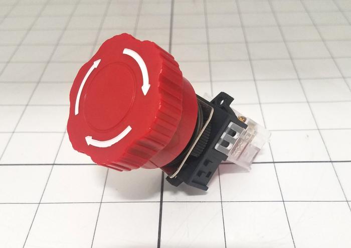Emergency-Stop Switch, Push-Pull/Twist Release