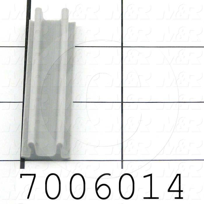 Extrusions and Accessories, T-Slot Cover, For 80/20 Extrusion, Plastic, Gray Color