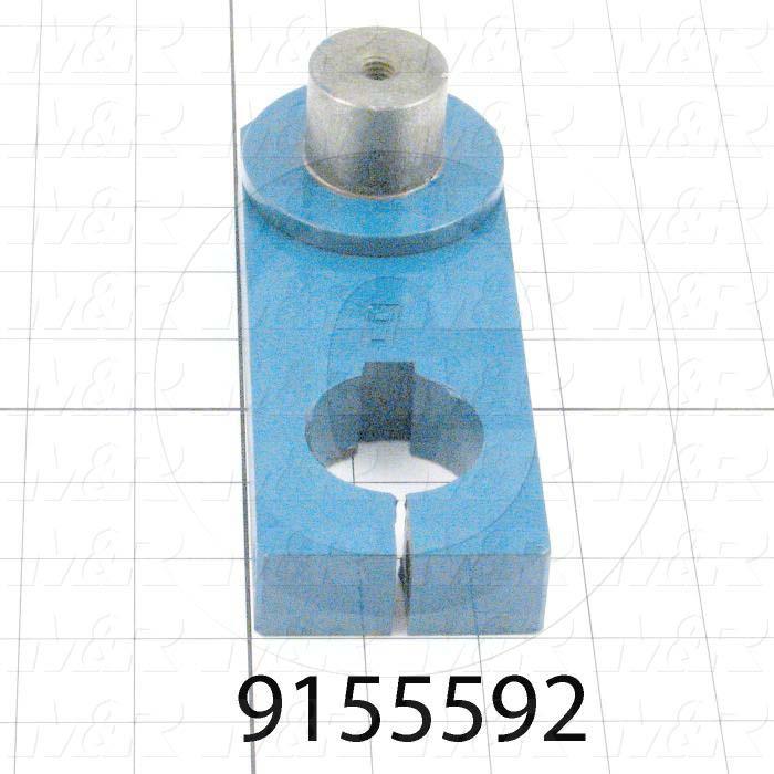 Fabricated Parts, 8 col. crank base weldment, 6.44 in. Length, 2.50 in. Width, Blue Coated Finish