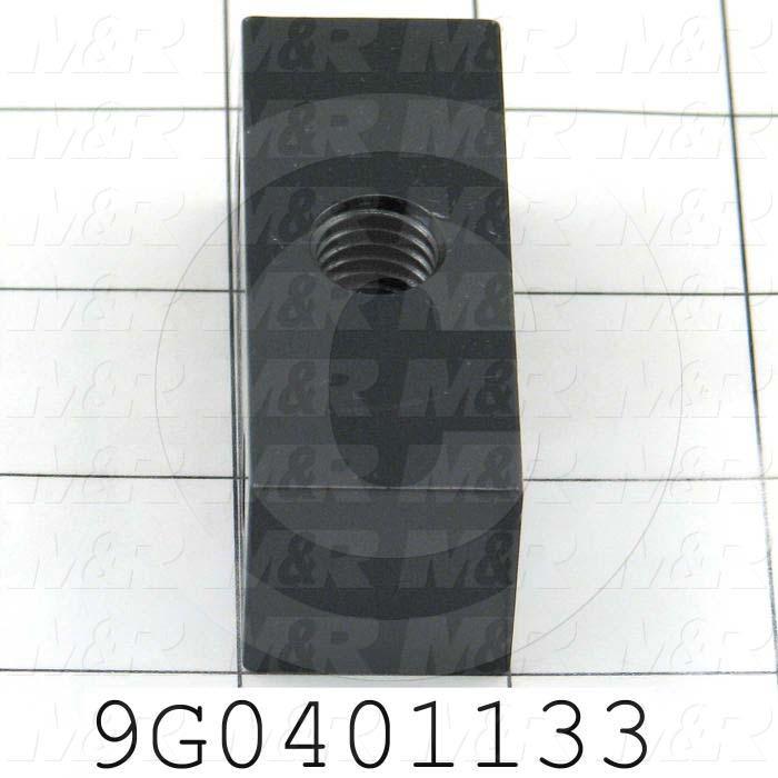 Fabricated Parts, Adj Bracket "A", 2.50 in. Length, 1.00 in. Width, 1.00 in. Thickness, Satin Black Finish