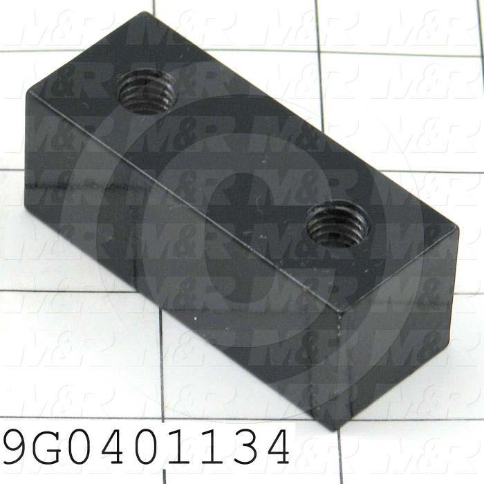 Fabricated Parts, Adj Bracket "B", 2.50 in. Length, 1.00 in. Width, 1.00 in. Thickness, Satin Black Finish