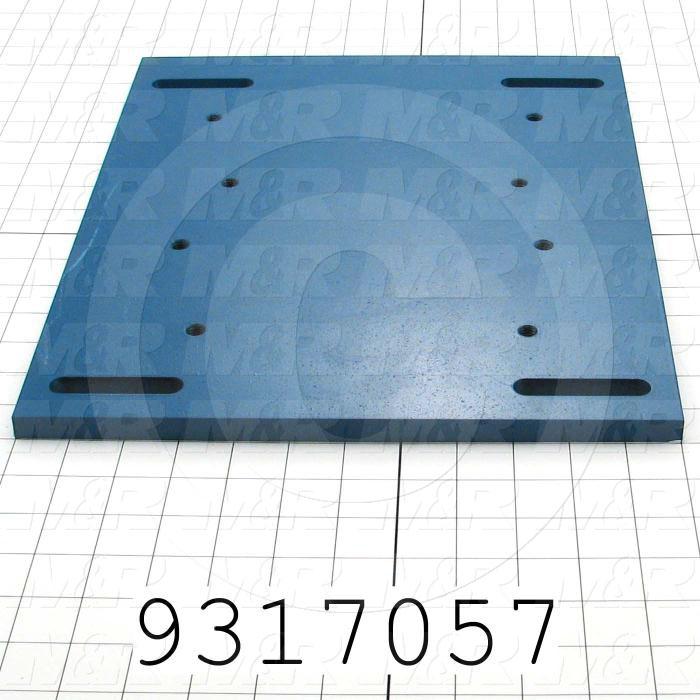 Fabricated Parts, Adjusted Motor Base, 14.50 in. Length, 12.00 in. Width, 0.63 in. Thickness