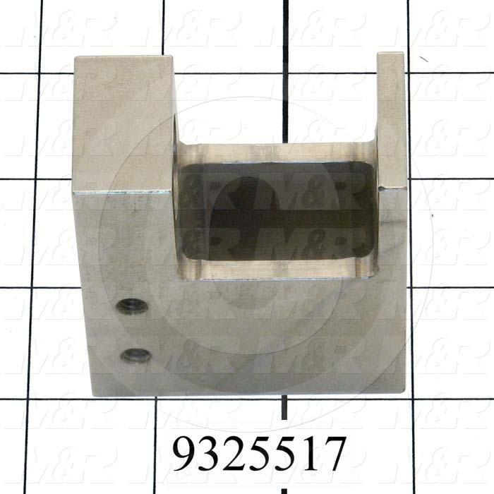 Fabricated Parts, Adjusting Block 3", 3.00 in. Length, 2.50 in. Width, 1.25 in. Height, Nickel Plated Finish