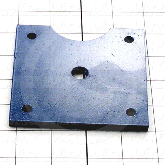 Fabricated Parts, Adjustment Plate, 4.00 in. Length, 4.00 in. Width, 0.25 in. Thickness