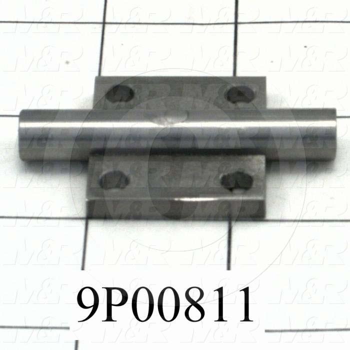 Fabricated Parts, Air Cylinder Base, 2.25 in. Length, 1.25 in. Width, 0.38 in. Height