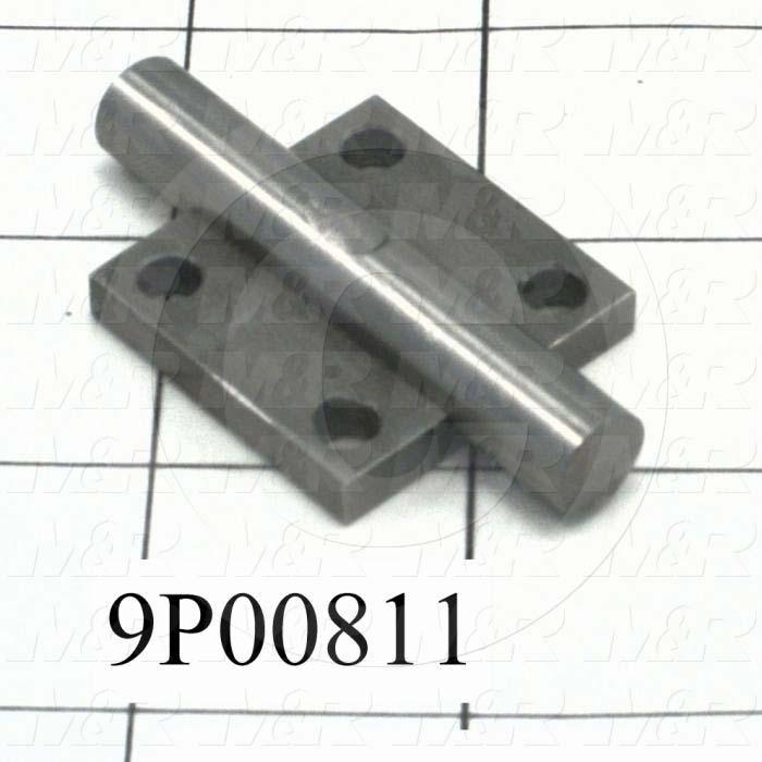 Fabricated Parts, Air Cylinder Base, 2.25 in. Length, 1.25 in. Width, 0.38 in. Height