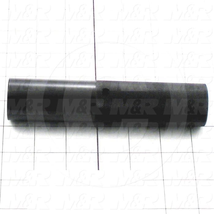 Fabricated Parts, Air Cylinder Stroke Adjustment Knob 6.30", 6.30 in. Length, 1.38 in. Diameter, OC50000 Black Anodizing Finish
